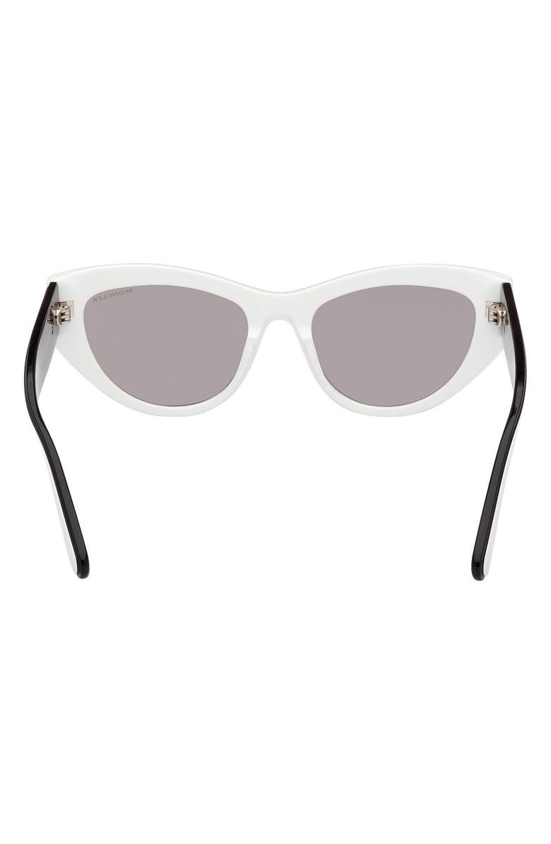 Moncler 53mm Mirrored Cat Eye Sunglasses, Alternate, color,