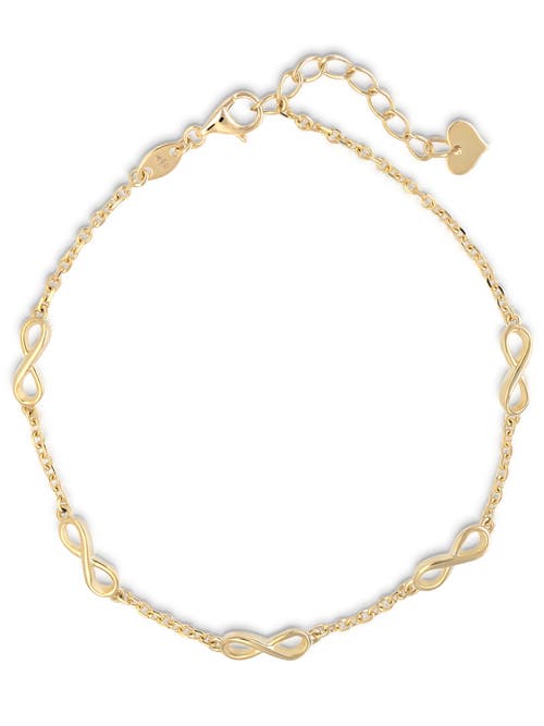 Devata Infinity Five-charm Chain Bracelet In Gold