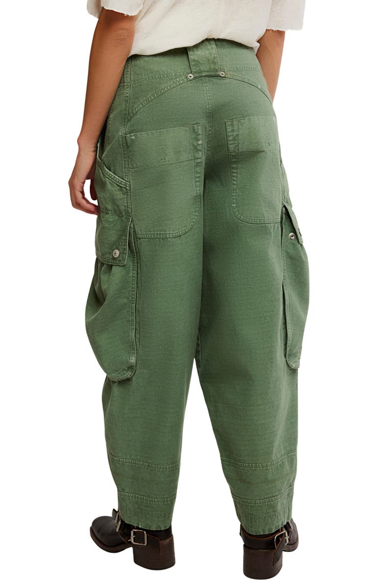 Free People Brentwood Slouch Cargo Pants, Alternate, color, Aged Green