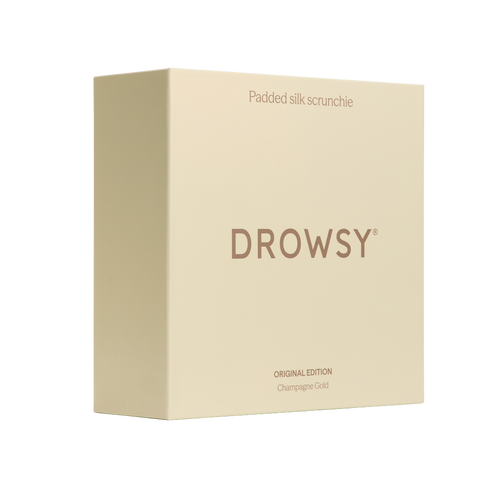 Drowsy Silk Padded Scrunchie In Neutral
