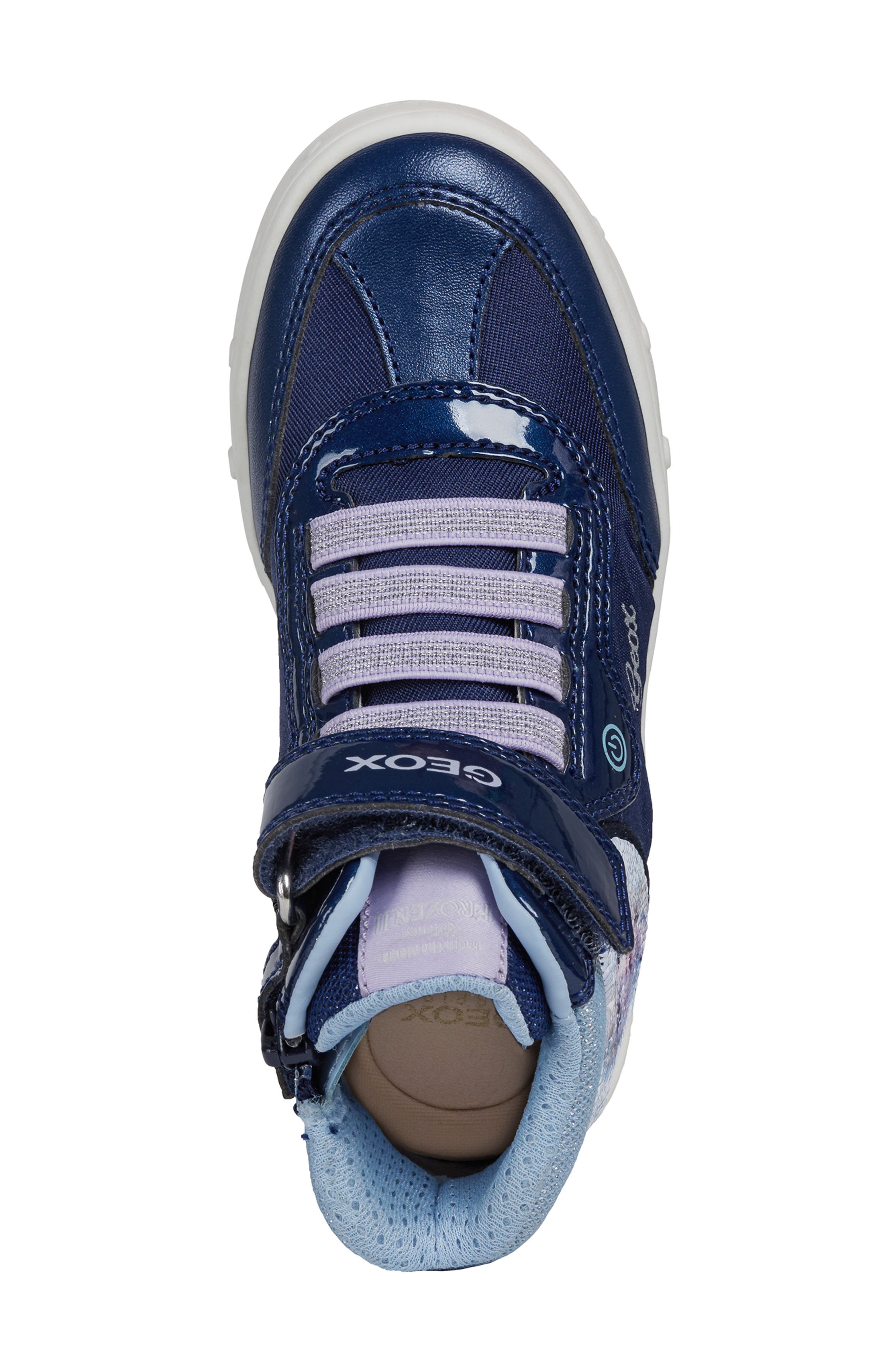 Geox x Disney Skylin 6 Frozen High Top Sneaker, Alternate, color, 