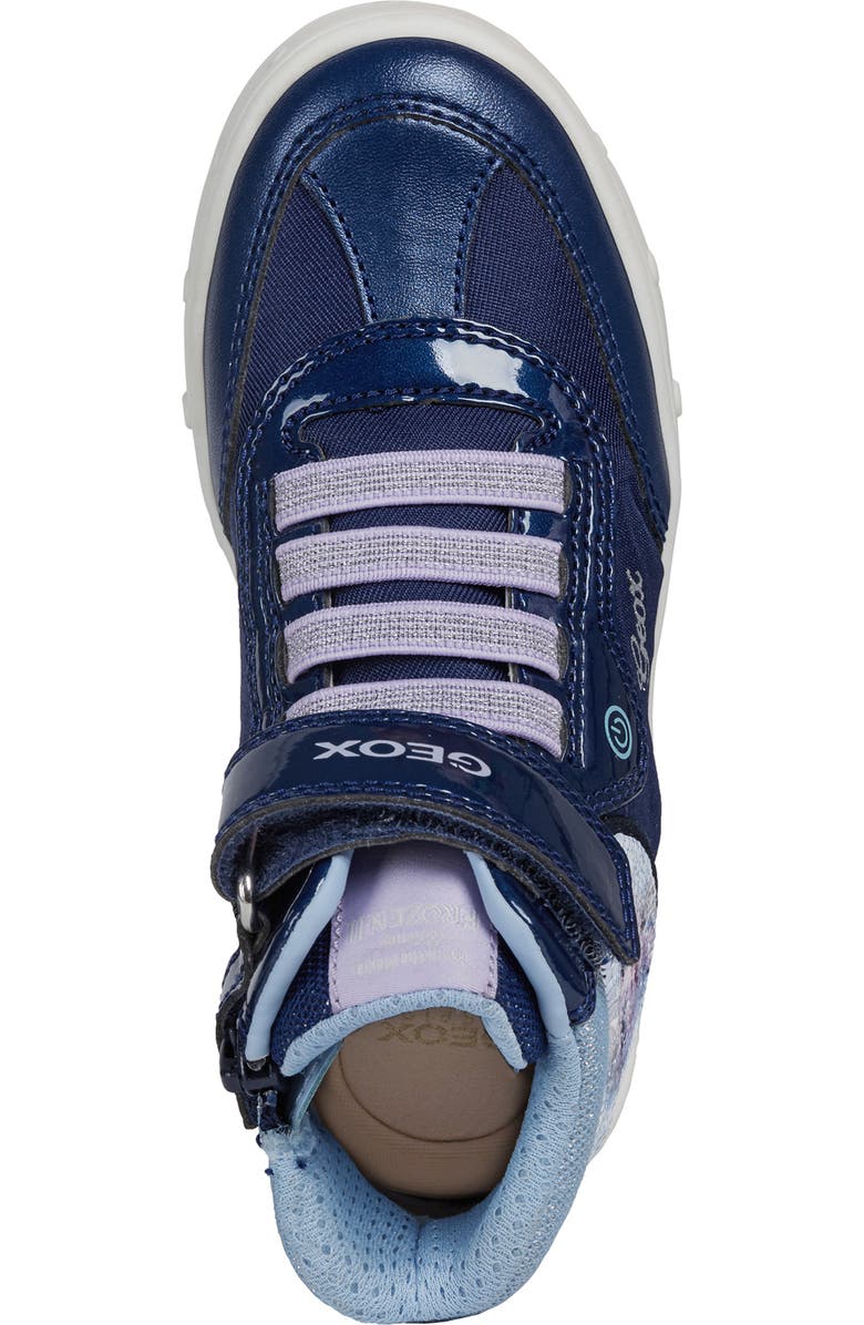 Geox x Disney Skylin 6 Frozen High Top Sneaker, Alternate, color,