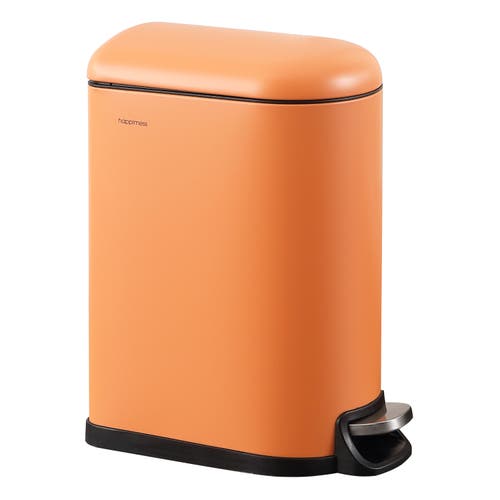 Happimess Roland Mini 2.6-gallon Step-open Trash Can In Carrot Cake