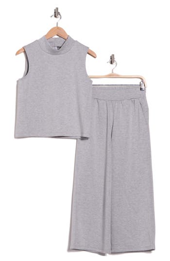 Rbx Heather Scuba Tank & Shorts Set In Gray