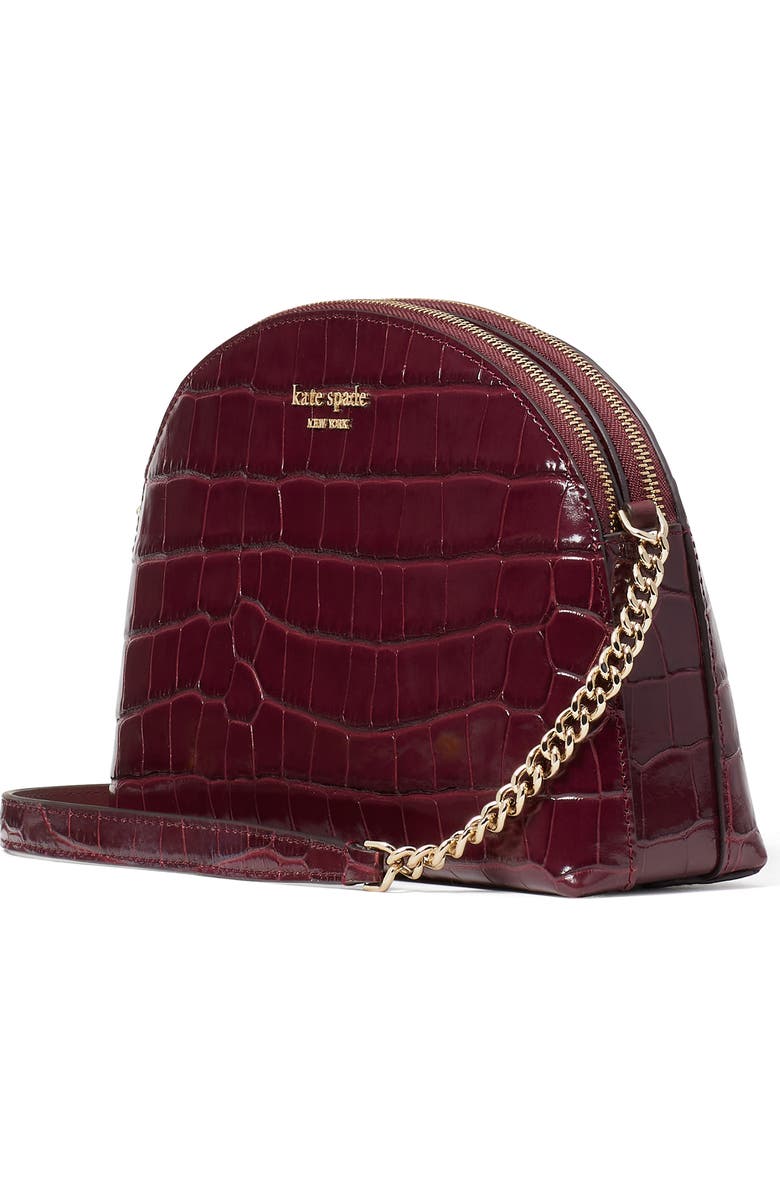 Kate Spade New York spencer croc embossed crossbody bag, Alternate, color,