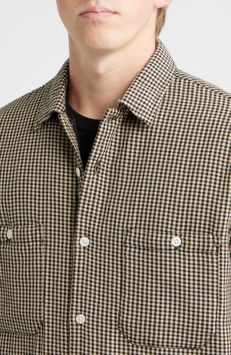 925 Originals Premiere Padded Flannel Overshirt, Alternate, color, Light Khaki