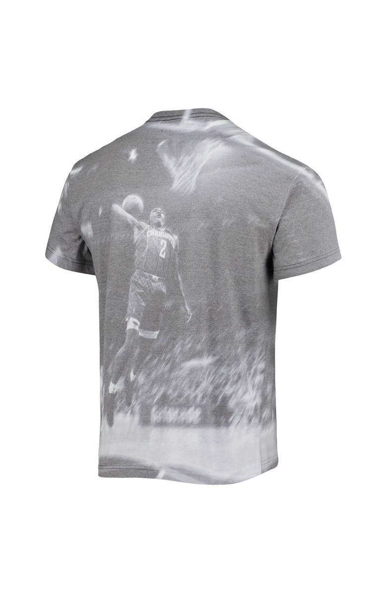 Mitchell & Ness Men's Mitchell & Ness Larry Johnson Heather Gray Charlotte Hornets Above The Rim T-Shirt, Alternate, color, 