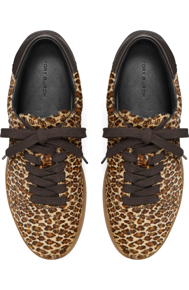 Tory Burch Phoenix Genuine Calf Hair Sneaker, Alternate, color, Leopard Print Calf Hair