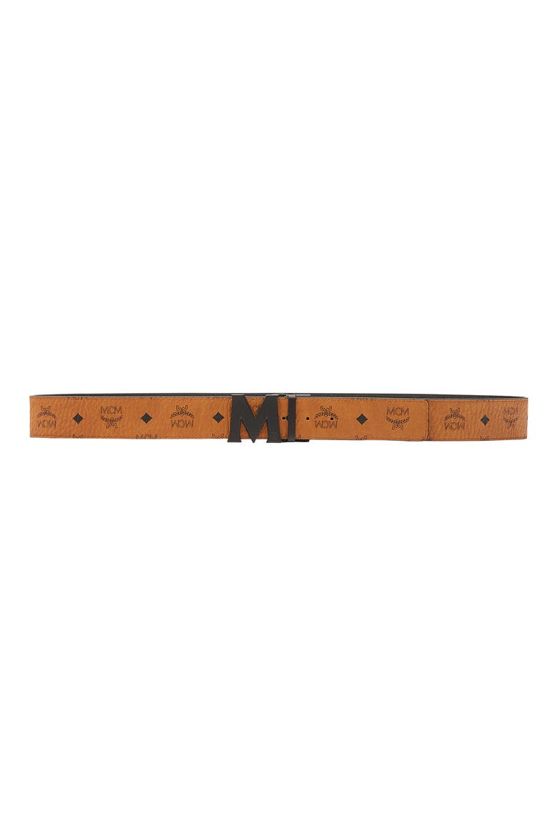 Claus M Reversible Belt 1.75" in Visetos, Alternate, color, COGNAC