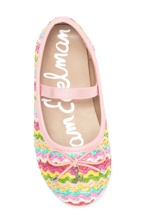 Shop Sam Edelman Kids' Felicia Flat In Pink Multi