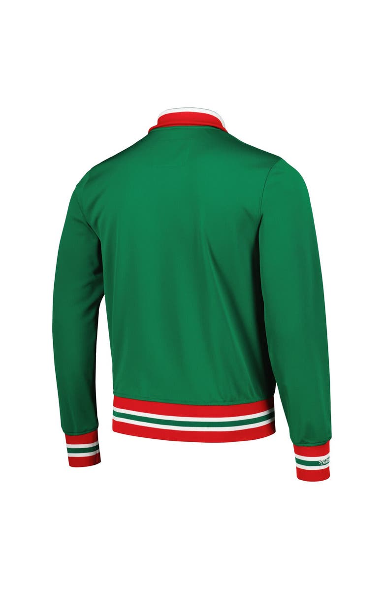 Mitchell & Ness Men's Mitchell & Ness Green New Jersey Devils 1984/85 Warmup Full-Zip Jacket, Alternate, color, 