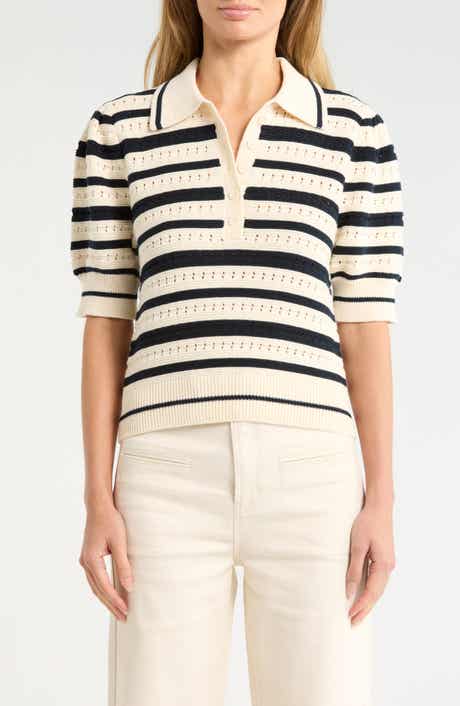 Habitual Stripe Polo Sweater