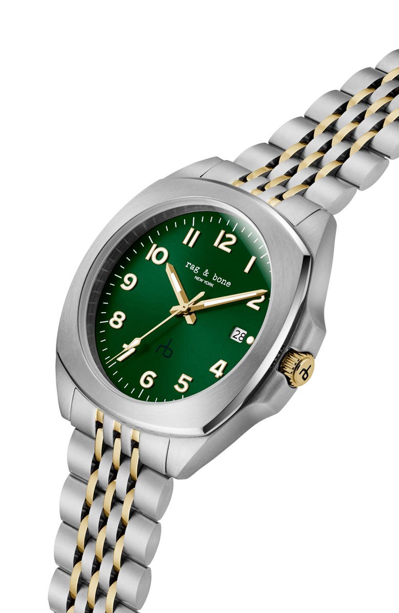 rag & bone Bleeker Bracelet Watch, 40mm, Alternate, color, Two Tone