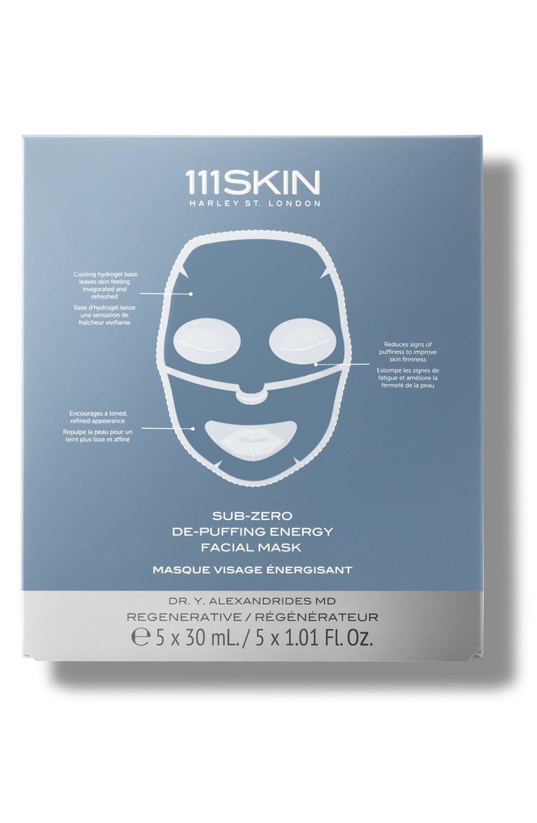 111SKIN 5-Pack Sub-Zero De-Puffing Energy Mask, Alternate, color, 