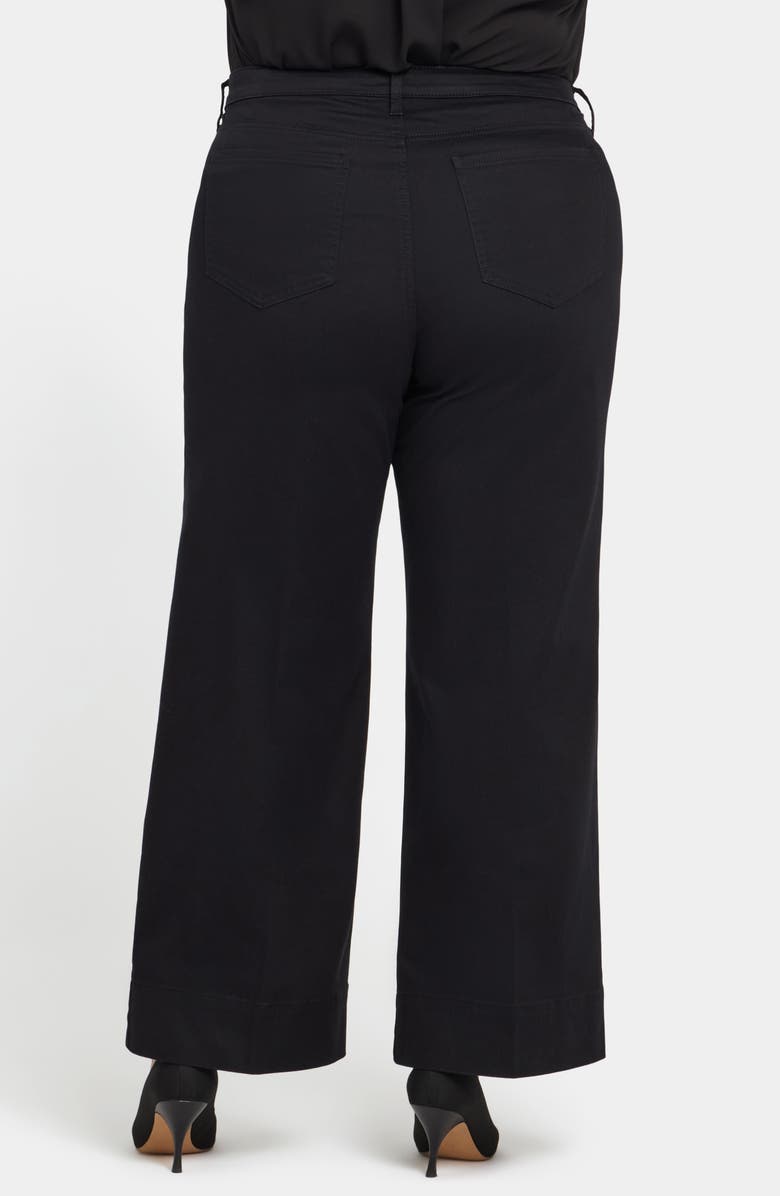 NYDJ Teresa Ankle Wide Leg Jeans, Alternate, color, Black