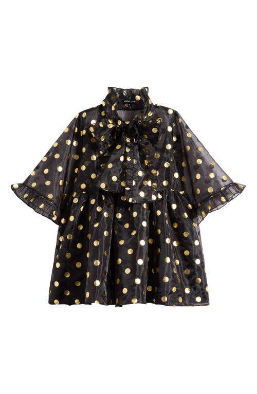 Sister Jane Swing Spot Organza Babydoll Minidress In Multi