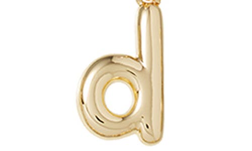 Roxanne Assoulin The Puffy Initial Pendant Necklace In Gold D