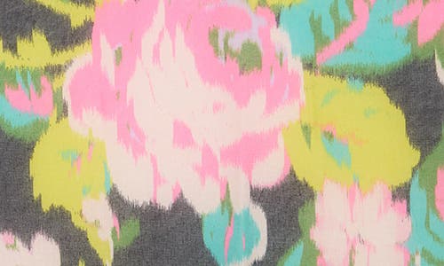Vince Camuto Ikat Rose Print Gauze Square Scarf