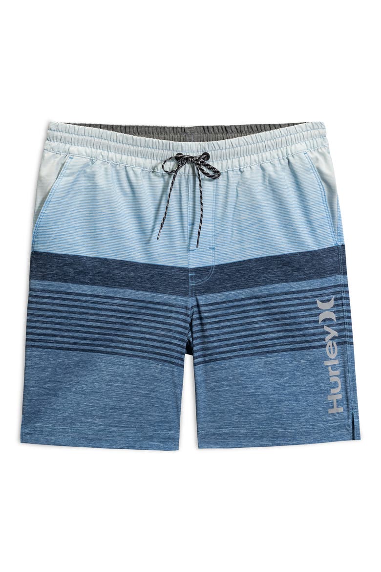 Ombré Volley Swim Shorts, Main, color, AQUIFER