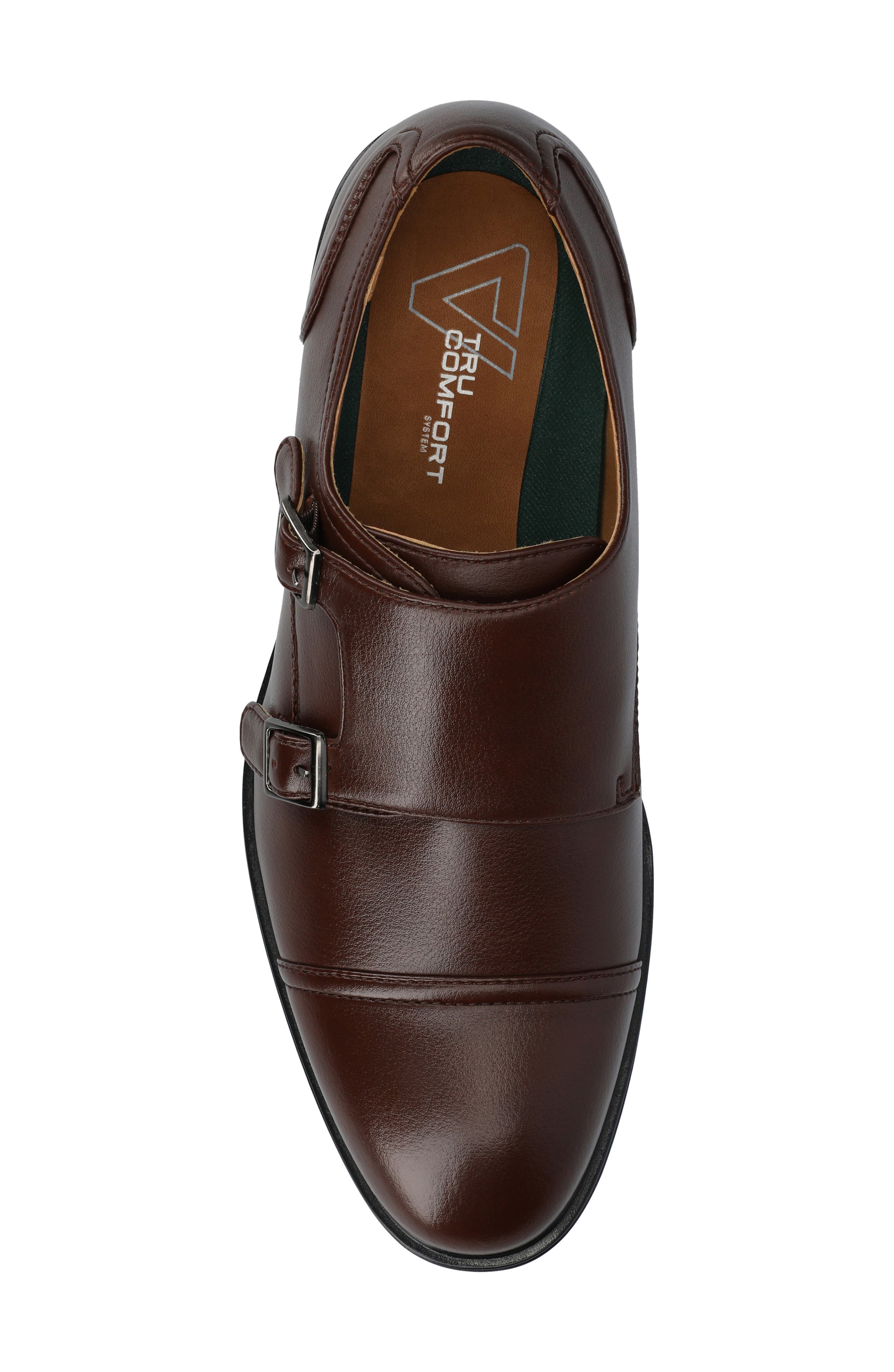 Dillon Double Monk Shoe, Alternate, color, MAHOGANY