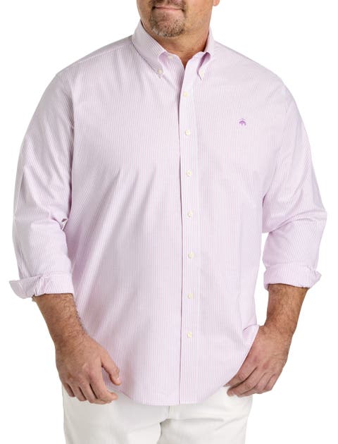 Big & Tall Non-Iron Striped Sport Shirt