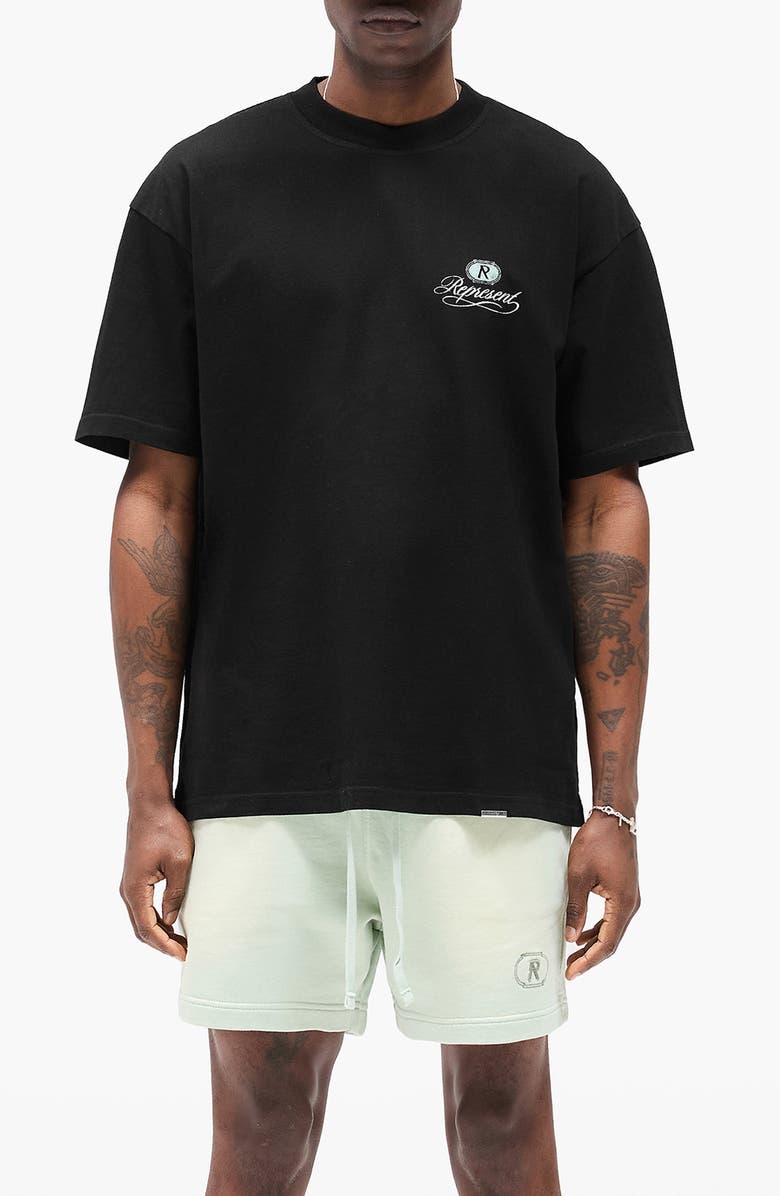 Represent Grand Vintage Graphic T-Shirt, Main, color, Jet Black