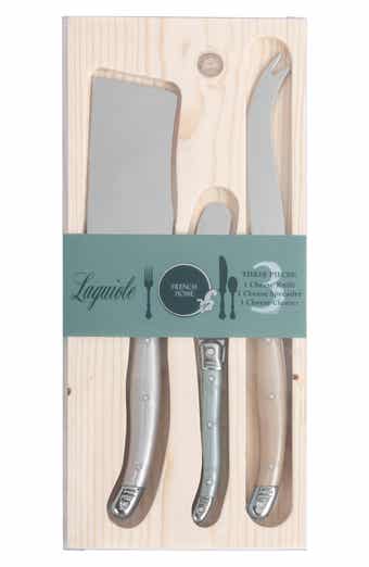 FRENCH HOME 3-Piece Faux Mother-of-Pearl Assorted Cheese Knives