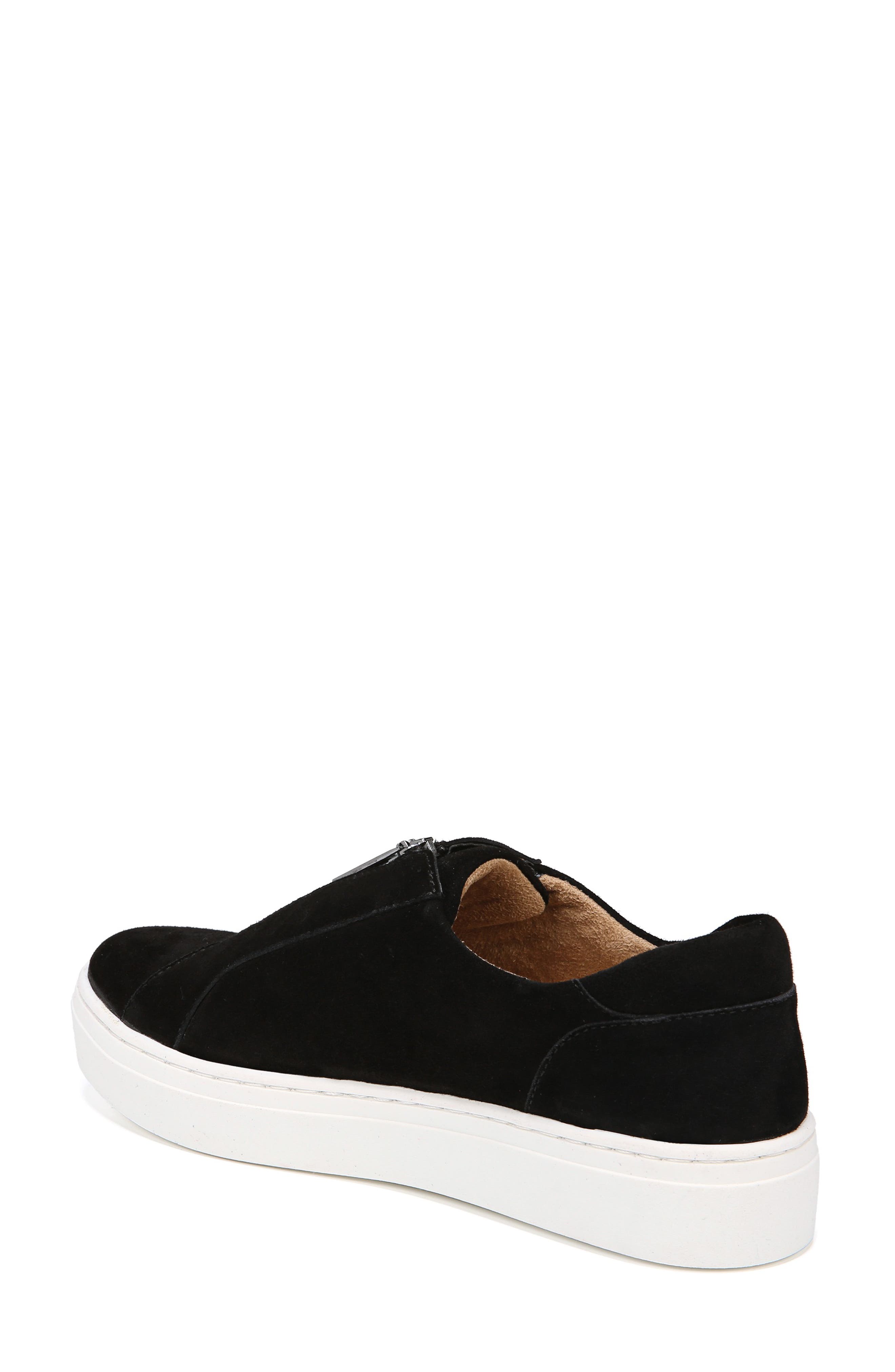 Cyan Slip-On Sneaker, Alternate, color, BLACK SUEDE