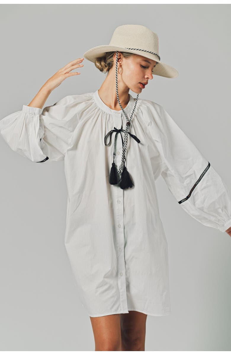 The Shirt by Rochelle Behrens The Minka Dress, Alternate, color, White/Black