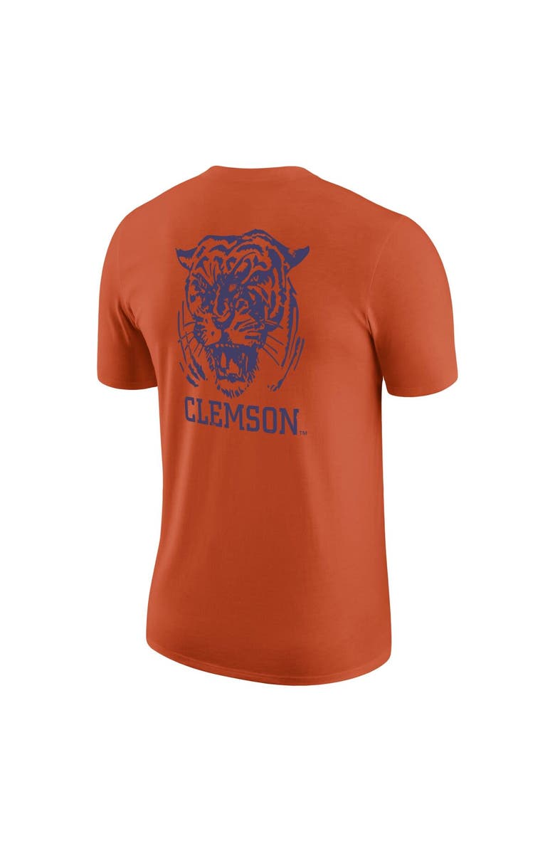 Nike Men's Nike Orange Clemson Tigers Distressed Print Cotton Vault T-Shirt, Alternate, color, 