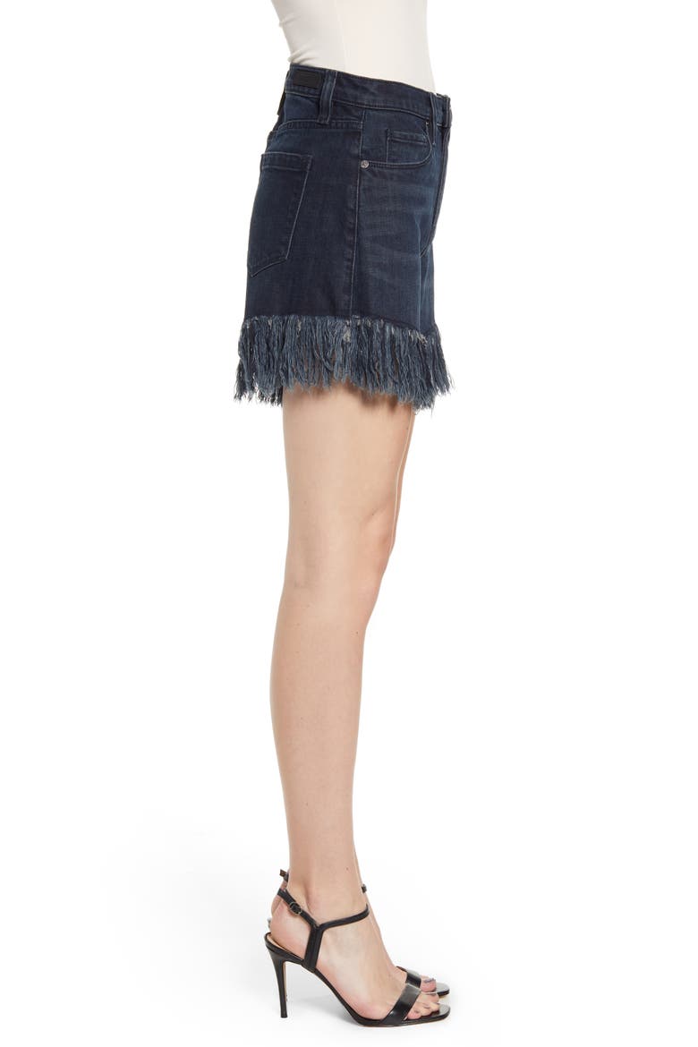 Fray Hem Denim Shorts, Alternate, color, VIXEN