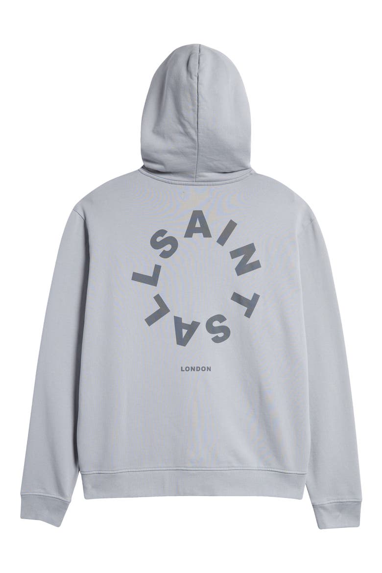 Tierra Logo Cotton French Terry Graphic Hoodie, Alternate, color, GUNMETAL GREY