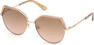 GUESS 58mm Geometric Sunglasses