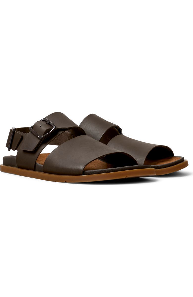 Camper Lluc Two Strap Sandal, Main, color, Medium Brown