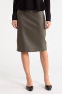 JASON WU Embossed Faux Leather Skirt