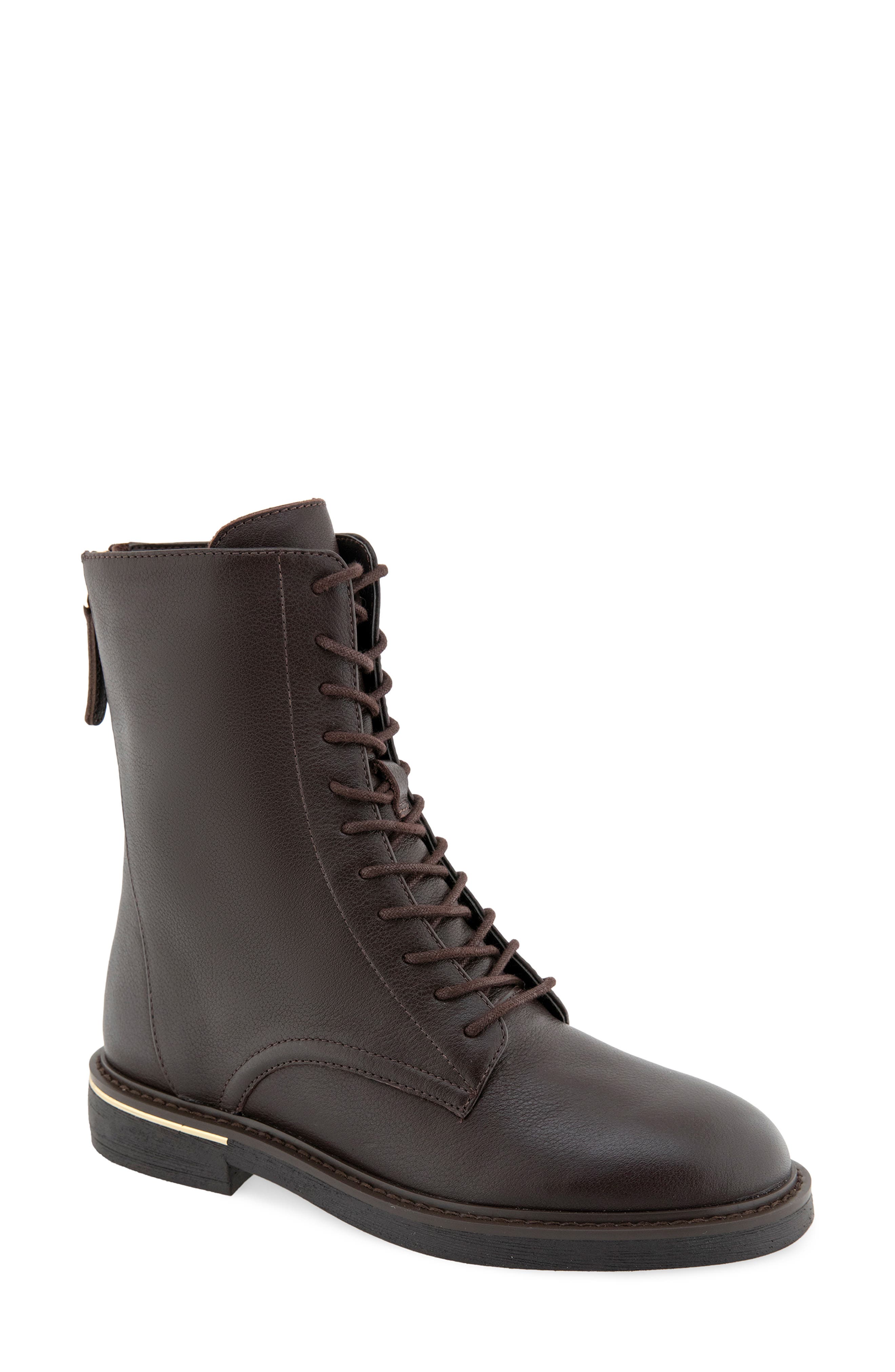 Rebecca Minkoff Haizea Leather Combat Boot (Women) | Nordstrom
