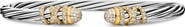 David Yurman Helena Bracelet in Sterling Silver with 18K Gold & Diamonds, 4mm