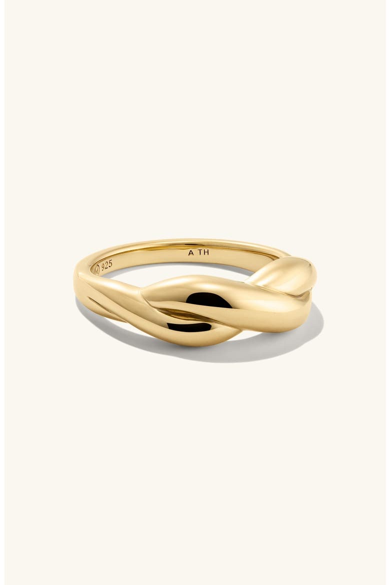 Dôme Brioche Ring, Alternate, color, 18k Gold Vermeil