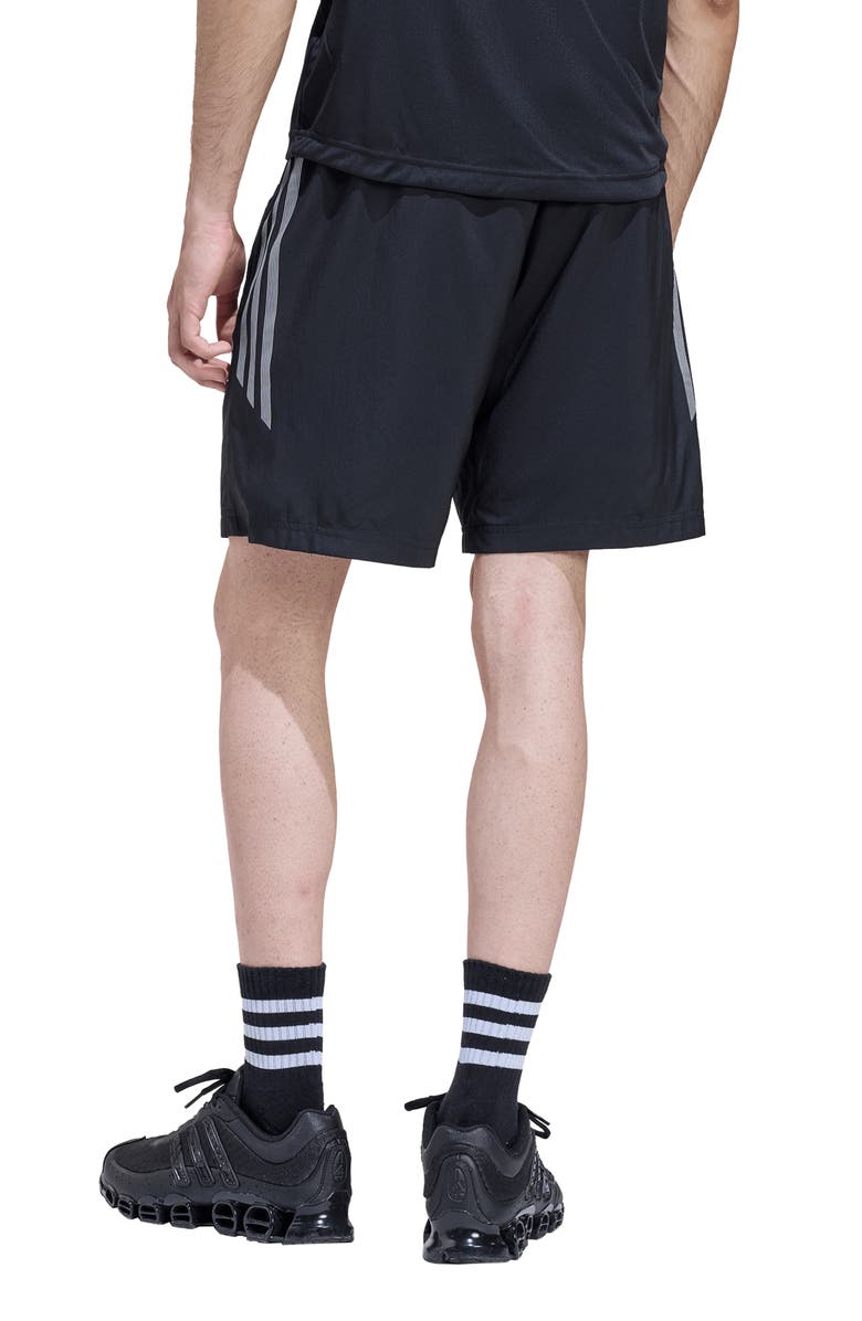 adidas Lightweight Regular Fit Drawstring Shorts, Alternate, color, Black