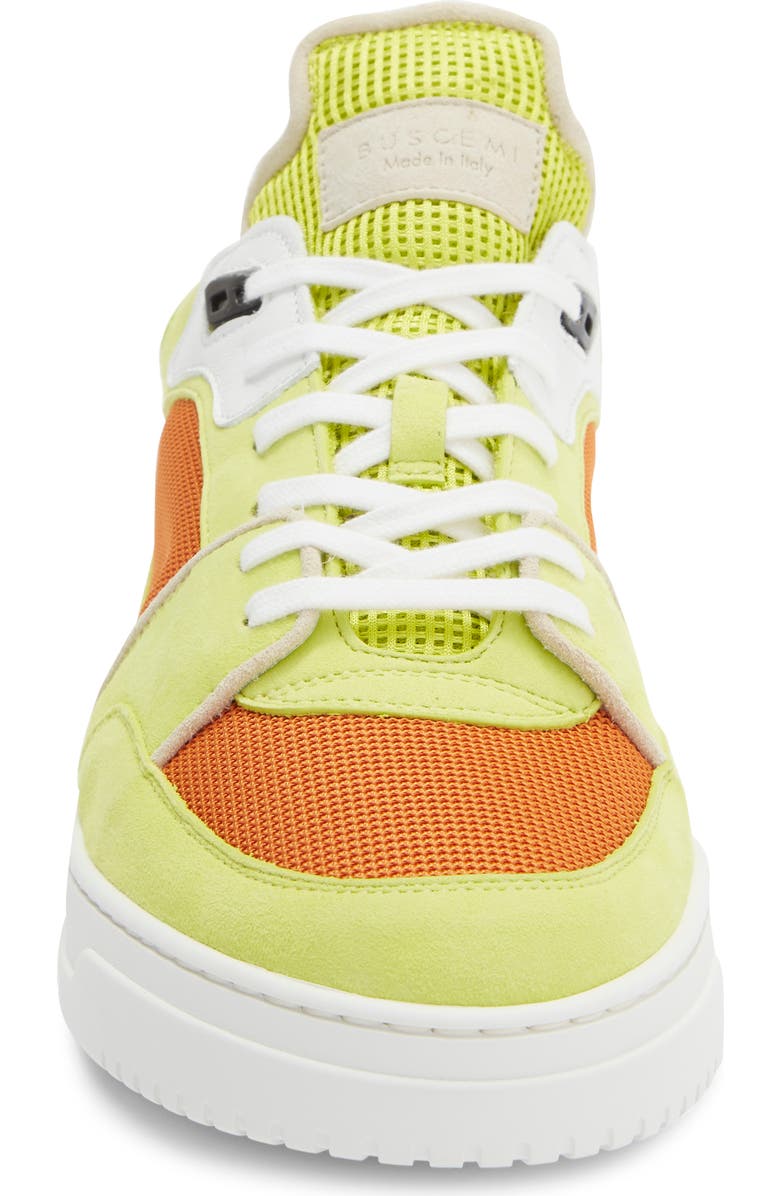 Buscemi Gender Inclusive The New Basket High Top Sneaker, Alternate, color, Orange/ Neon