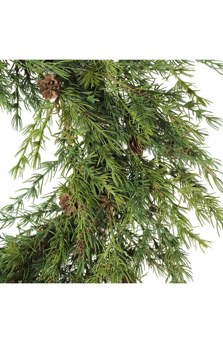 CG Hunter 28" Artificial Pine Wreath with Pinecones, Alternate, color, Green