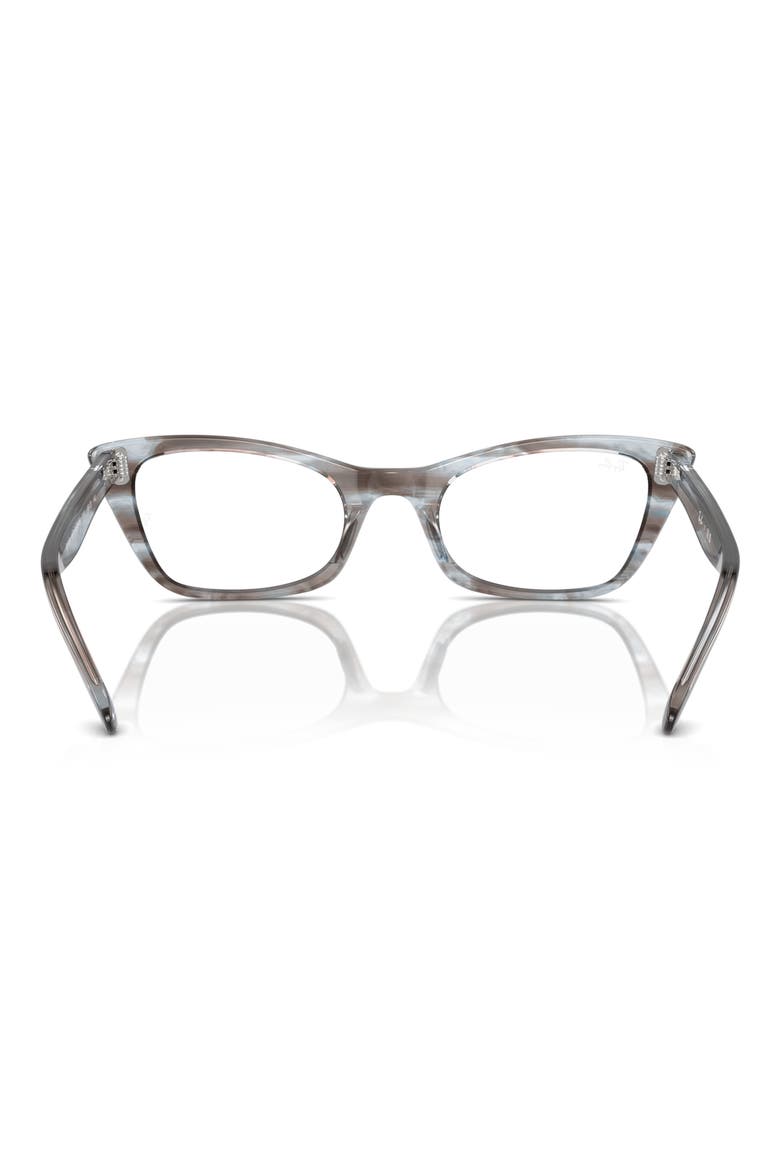 RX5499 51mm Cat Eye Optical Glasses, Alternate, color, STRIPED BLUE