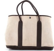 Pre-Owned Hermes Garden Party Tote Toile and Leather 36