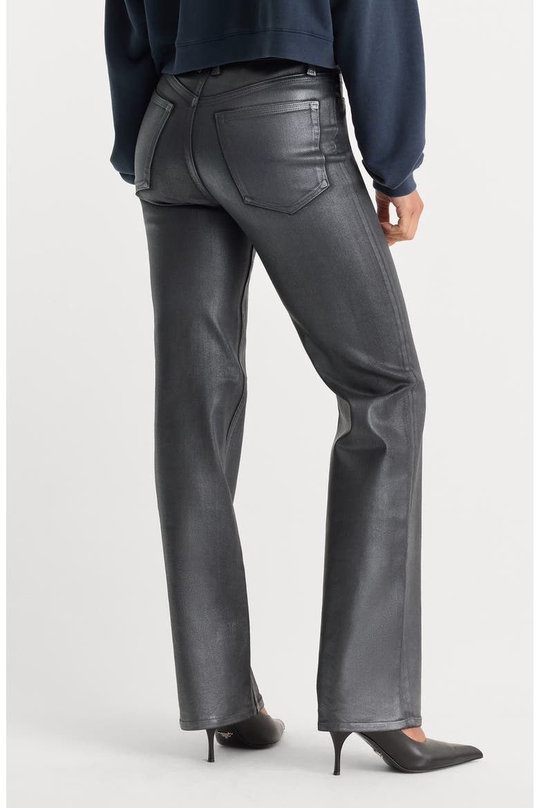 Good True Coated High Waist Straight Leg Jeans, Alternate, color, RUNE