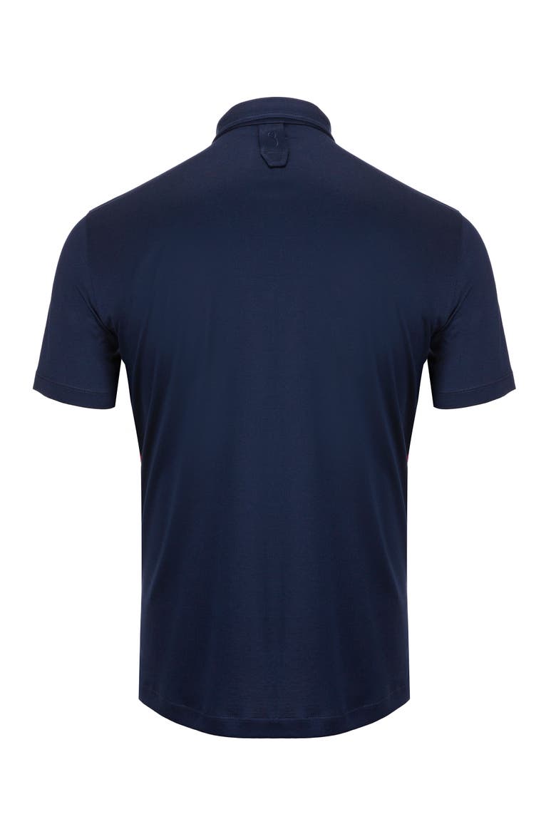 Polo Shirt Double B Men, Alternate, color, red/darkblue