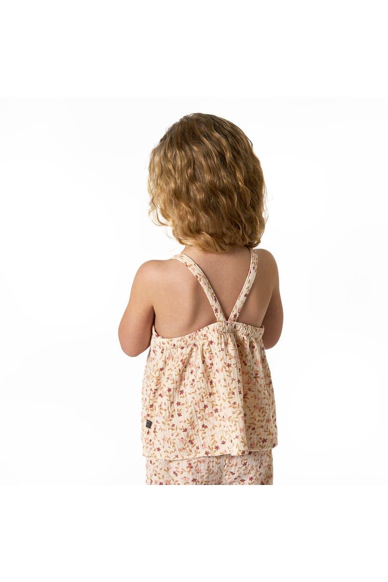 Top and Cropped Pants Set, Alternate, color, Beige Vine Floral