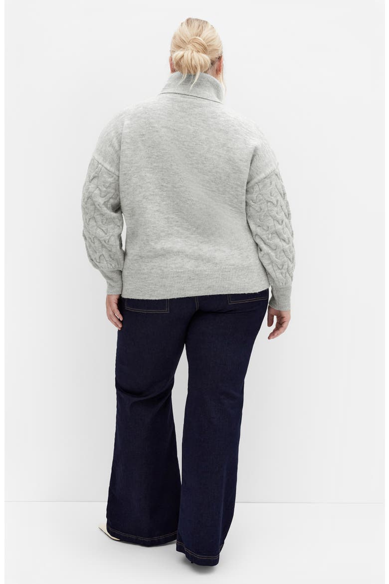 Kaliyah Turtleneck Sweater, Alternate, color, GREY