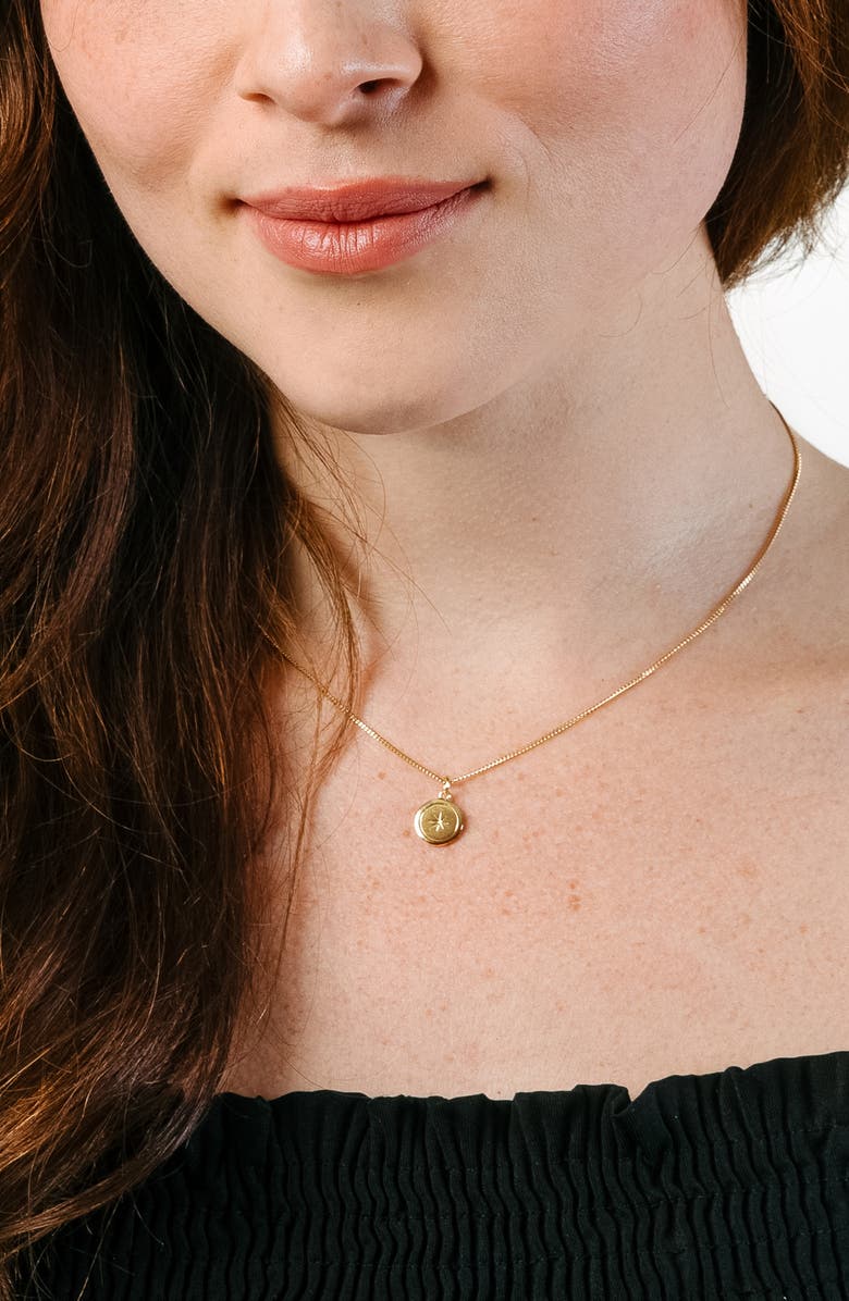 Vincero North Star Pendant Necklace, Alternate, color, Gold