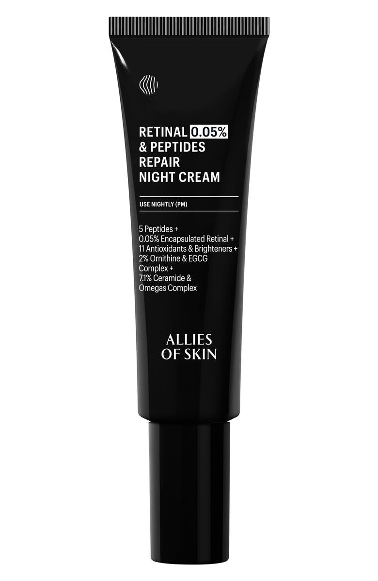 ALLIES OF SKIN Retinal 0.05% Peptides & Antioxidants Advanced Firming Daily Treatment, Main, color, 