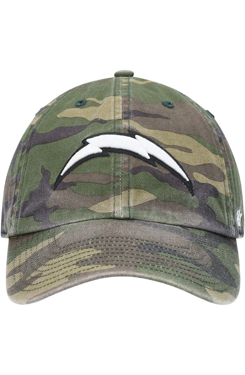 '47 Men's '47 Camo Los Angeles Chargers Woodland Clean Up Adjustable Hat, Alternate, color, 